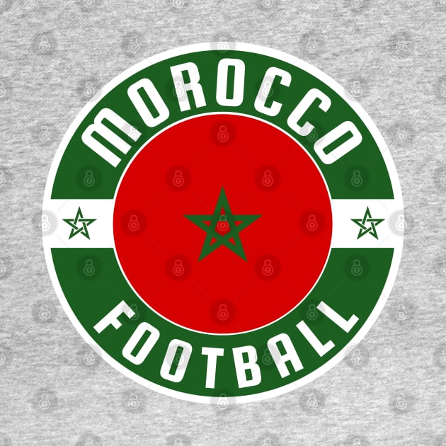Morocco Football Fan by footballomatic